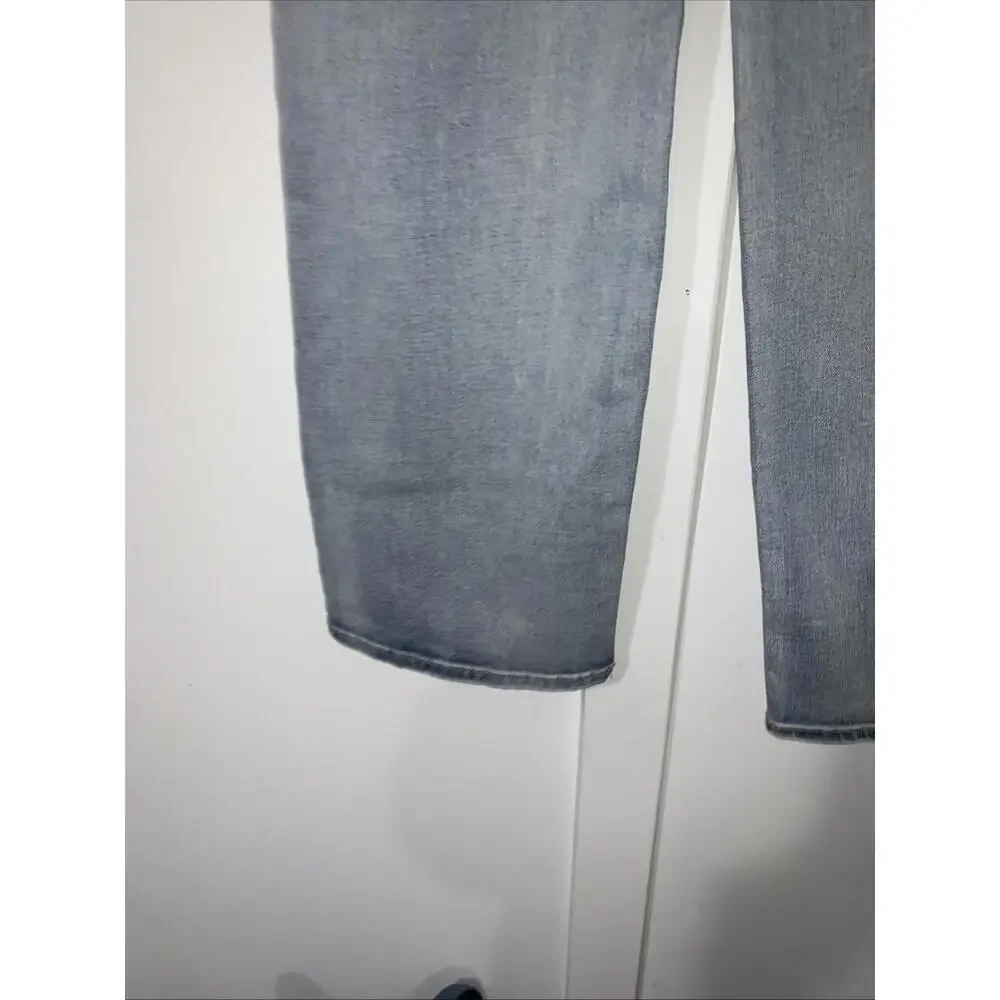 Project Indigo Jeans Rhinestone Front High Rise Wideleg Jeans Sz 7 W28” L29”R10”